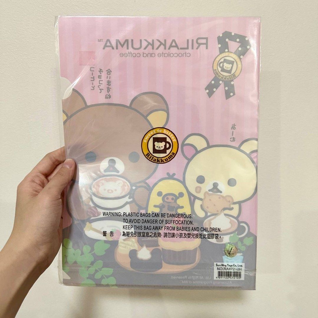 [Authentic] Rilakkuma A4 Plastic File L Folder San-X Clear Document Folder Organizer (Category: Stationery & School Supplies) located in Quezon City. Submitted by brandedusagoodies (Listing ID 1447776101, Image 2). Description: Authentic Rilakkuma A4 plastic file folder featuring adorable San-X character designs. Perfect for organizing school papers, office documents, certificates, worksheets, and other important files. Features • Authentic San-X