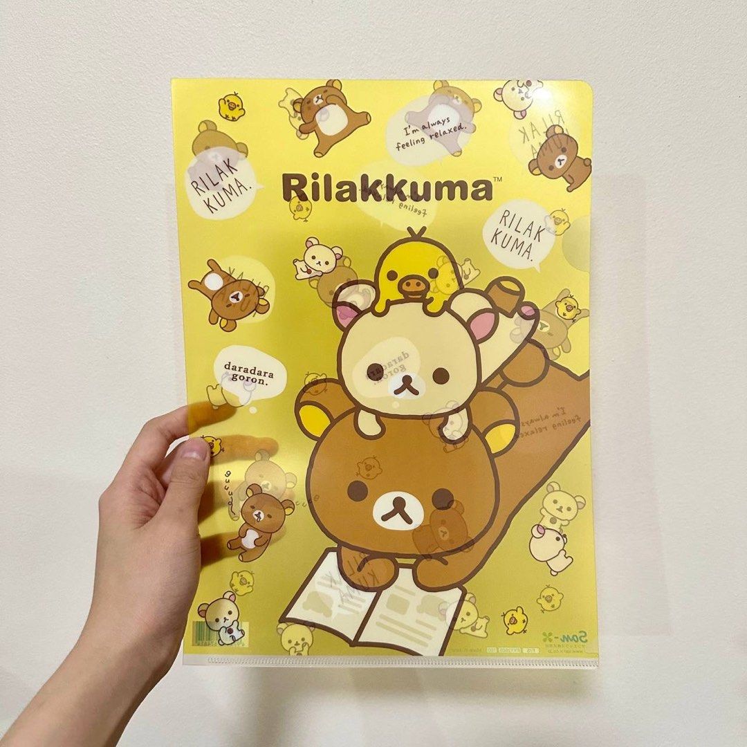 [Authentic] Rilakkuma A4 Plastic File L Folder San-X Clear Document Folder Organizer (Category: Stationery & School Supplies) located in Quezon City. Submitted by brandedusagoodies (Listing ID 1447781588, Image 1). Description: Authentic Rilakkuma A4 plastic file folder featuring adorable San-X character designs. Perfect for organizing school papers, office documents, certificates, worksheets, and other important files. Features • Authentic San-X