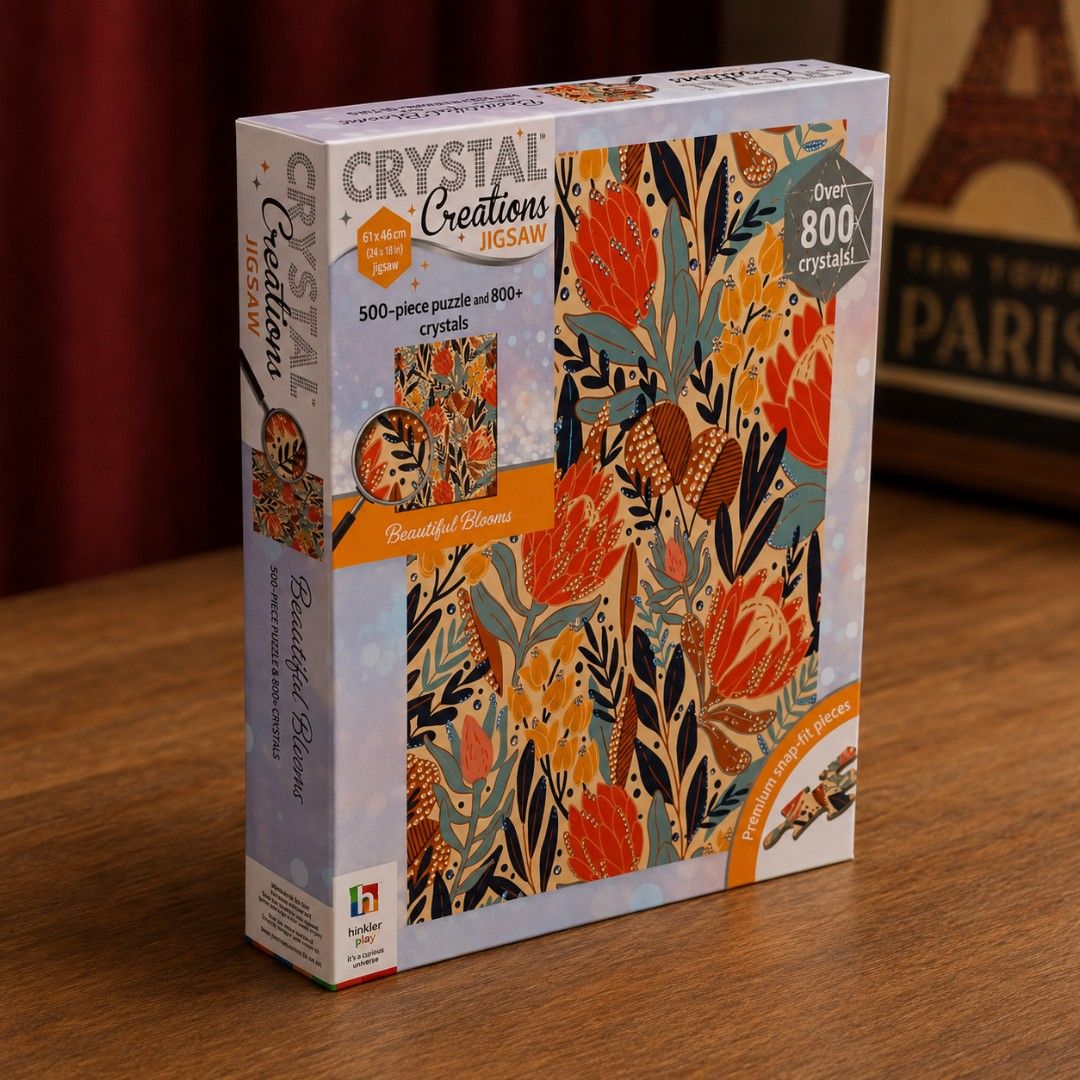 Beautiful Blooms Crystal Creation Jigsaw Puzzle (Category: Art & Prints) located in Manila. Submitted by pixelnprintlab (Listing ID 1447728639, Image 2). Description: ✔️ Ready to Ship ✔️ Factory Sealed ✔️ Finished size: 61 × 46 cm ✔️ Includes 800 self-adhesive crystal gems to decorate the completed puzzle ✔️ Comes with a full-size image guide ✔️ High-quality, precision-cut puzzle pieces ✔️ A fun combination of jigsaw puzzling and DIY crystal art 