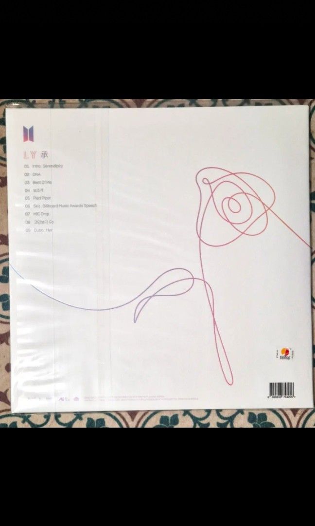 BTS Love Yourself Her Vinyl LP (SEALED) (Category: Vinyls) located in Taguig. Submitted by albumshop (Listing ID 1447752465, Image 2). Description: DOP: Payo ETA: 4-5 weeks All items we sell are sourced directly from the Bunjang site in Korea. Unless stated as “onhand,” all items are still located in Korea. Please note that we require a sure buyer first before the item will be transferred and shipped to the Philippines. Prices may vary even for t