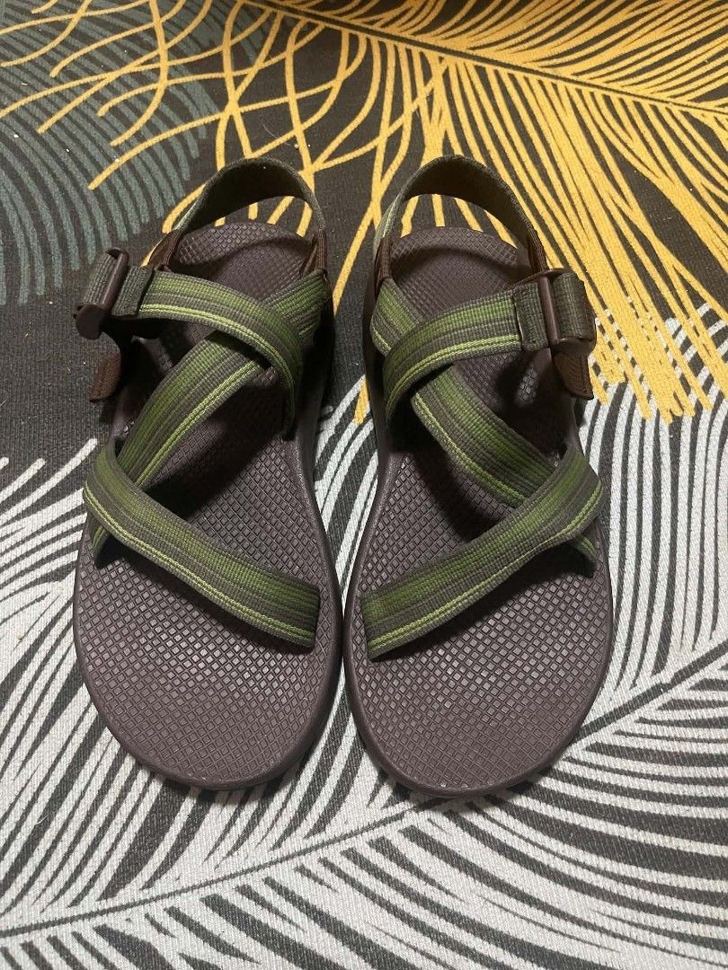 Chaco Sandals Brown Green Straps Vibram Sole (Category: Flats & Sandals) located in Davao. Submitted by dareyl_121422 (Listing ID 1447802720, Image 1). Description: - Chaco sandals in brown with green straps - Adjustable straps for a secure and comfortable fit - Vibram sole provides excellent grip and durability - Ideal for outdoor adventures and everyday casual wear - Ready for your next journey!.