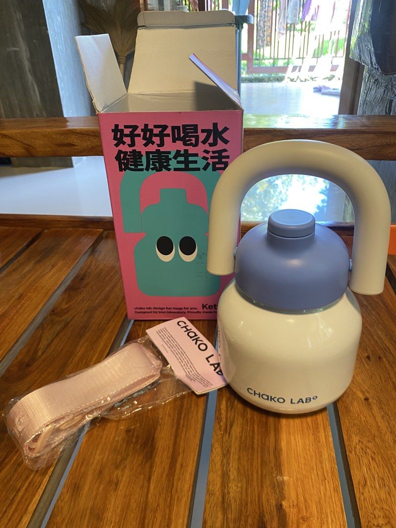 Chako Lab Lin Lin Thermos Yogurt 1000ml (Category: Water Bottles & Tumblers) located in Mamburao. Submitted by marieac (Listing ID 1447721780, Image 1). Description: - Cute Lin Lin thermos from Chako Lab - Yogurt colorway - 1000ml capacity - Made with SUS 316 stainless steel - Leak-proof design - Keeps drinks hot or cold for up to 24 hours - Comes with a pink strap - Ideal for everyday use.