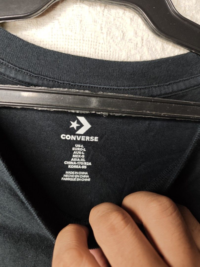 Converse Black T-Shirt with Flame Logo (Category: Tshirts & Polo Shirts ) located in Muntinlupa City. Submitted by junabe982 (Listing ID 1447764564, Image 3). Description: AVAILABLE ‼️ Converse "Flame" Black Graphic Tee Size: Large Condition: Excellent condition Price: 500 Location: Muntinlupa City, Metro Manila Mode of Payment: GCash / Bank Transfer / Cash Shipping: J&T / Lalamove / Meet-up Dm if interested📩.
