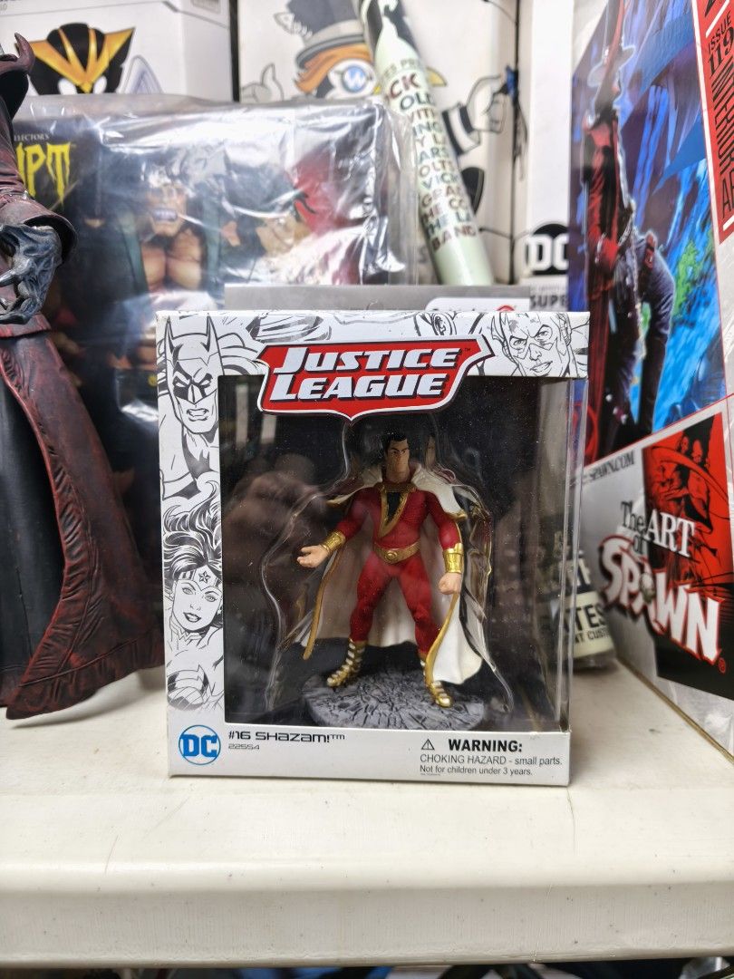 DC Justice League Shazam Action Figure (Category: Figurines & Statues) located in Makati City. Submitted by jetpiraterecords (Listing ID 1447692068, Image 1). Description: - Brand new DC Justice League Shazam action figure - Still in original packaging - Ideal for DC Comics fans and collectors - Features detailed design - Ready for display.