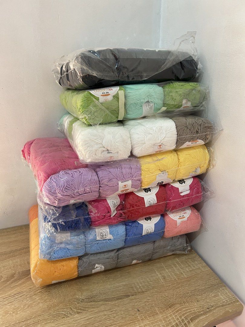 Donut Yarn Pure Cotton (Category: Handmade Craft) located in Cavite. Submitted by http.elle (Listing ID 1447717412, Image 1). Description: donut yarn pure cotton - for take all only! - dm for available colors - w/ freebies loc: silang, cavite mop: cash/gcash mod: meetup/lalamove.