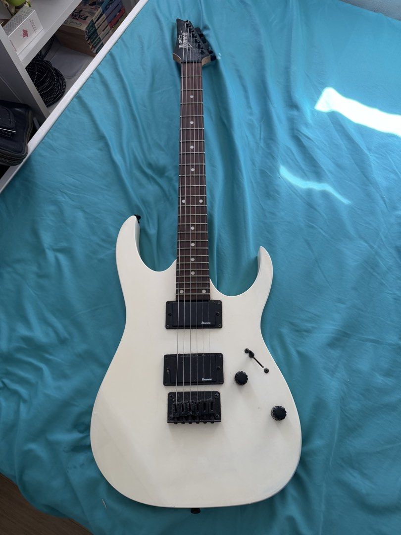 Electric guitar set everything included (Category: Musical Instruments) located in Caloocan City. Submitted by megans81522 (Listing ID 1447745440, Image 3). Description: Fender mustang lt25 Ibanez gio electric guitar -guitar cable included -leather carrying bag included -no issues at all Rfs: Dont have time to play.