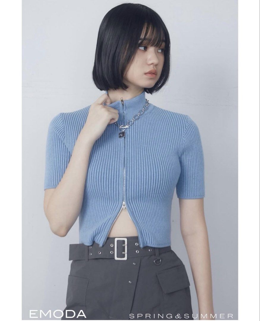 Emoda Tops (Category: Blouses) located in Paranaque City. Submitted by stewwa.aito (Listing ID 1447747665, Image 1). Description: PLEASE READ. WILL NOT ENTERTAIN QUESTIONS THAT CAN BE ANSWERED HERE. Emoda Half Rib Knit Tops with Zipper Price is a little negotiable. Listed price is per top. ⚡️first to pay basis 💸og price is around 2.3k each, selling for 1.2k✨ 💙emoda is a known japanese brand! 🖤one size, best fits xs to semi-m 🩶all tops were on