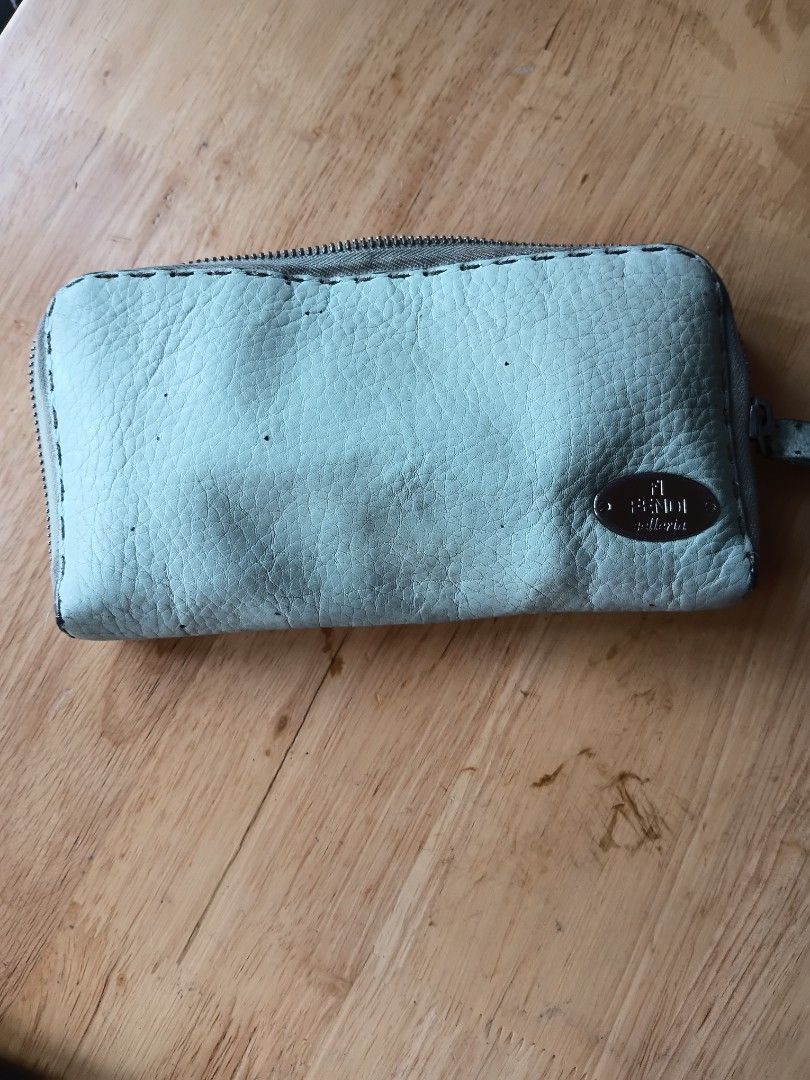 Fendi Green Wallet (Category: Luxury Bags & Wallets) located in Manila. Submitted by aabila (Listing ID 1447691239, Image 1). Description: - Brand: Fendi - Model: Selleria Zip Wallet - Color: Mint Green - Material: Genuine Leather - Features: Zip-around closure, multiple interior compartments - Gender: Women's - Meetup Location: Intramuros, Manila.