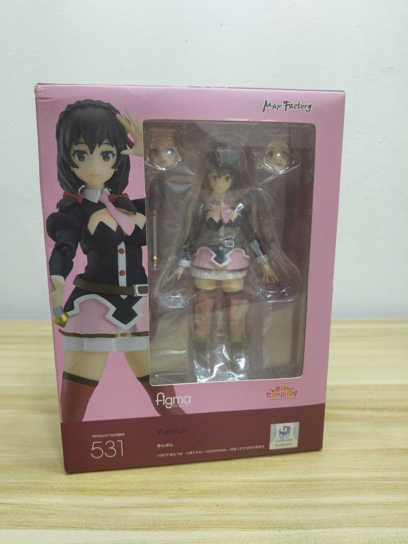Figma 531 Yunyun konosuba (Category: Figurines & Statues) located in Caloocan City. Submitted by natsuhaus (Listing ID 1447738308, Image 1). Description: Figma Yunyun Konosuba MISB Box have minor dent but still unopened No issue with the figure, still sealed What you see is what you get Can send more photos before shipping Meetup Location: Pedro Gil Station LRT 1 Please be reasonable with your offer..