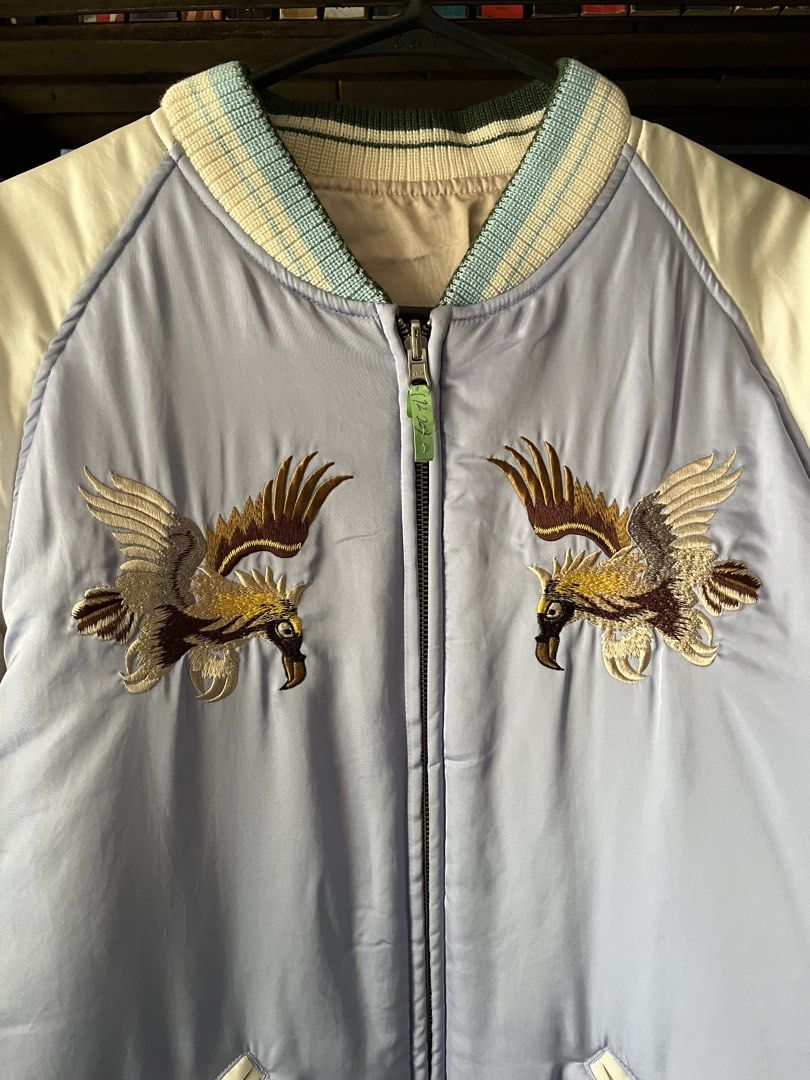 FUCT SSDD reversible satin souvenir jacket (Category: Coats, Jackets and Outerwear) located in San Juan, La Union. Submitted by summer_declutter (Listing ID 1447835134, Image 3). Description: FUCT SSDD (Same Shit Different Day) reversible satin souvenir jacket (Sukajan) from the “Made in Japan” Fall/Winter 2016 collection. Worn twice in Japan. Professionally cleaned. RFS: Decluttering.