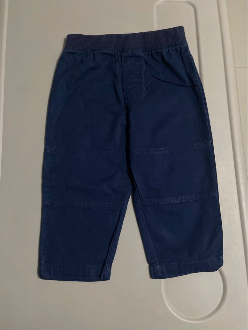 Garanimals Navy Blue Jogger Pants 18M (Category: Babies & Kids Fashion) located in Quezon City. Submitted by corem (Listing ID 1447866603, Image 1). Description: - Brand: Garanimals - Color: Navy Blue - Size: 18 Months - Style: Jogger Pants - Features: Elastic waistband with drawstring, knee patch detail - Ideal for: Everyday wear.