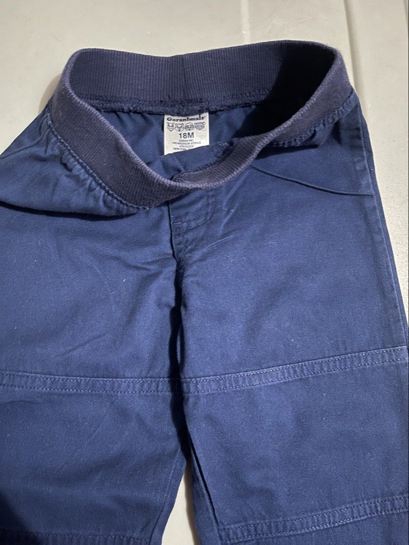 Garanimals Navy Blue Jogger Pants 18M (Category: Babies & Kids Fashion) located in Quezon City. Submitted by corem (Listing ID 1447866603, Image 2). Description: - Brand: Garanimals - Color: Navy Blue - Size: 18 Months - Style: Jogger Pants - Features: Elastic waistband with drawstring, knee patch detail - Ideal for: Everyday wear.