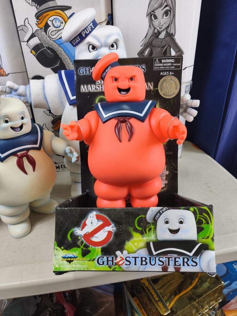 Ghostbusters Stay Puft Marshmallow Man Figure (Category: Figurines & Statues) located in Makati City. Submitted by jetpiraterecords (Listing ID 1447705665, Image 2). Description: - Orange Stay Puft Marshmallow Man figure - From Diamond Select Toys - Comes in its original, unopened packaging - TRU exclusive - Check out my other Ghostbusters listings for more great finds!.