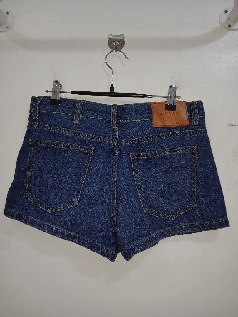 Gucci Rose Embroidered Denim Shorts (Category: Luxury Accessories) located in Taytay. Submitted by leanmark103093 (Listing ID 1447800529, Image 3). Description: G_U_C_C_l Rose Embroidery Denim Shorts Size 27 On tag 28 to 30 Waistline 10.5 Length Stretchable Good as new No issue 📩📩📩📩.
