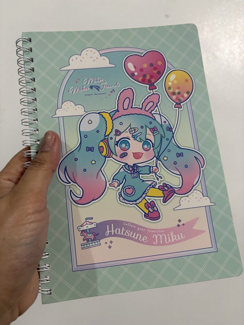 Hatsune Miku Cute Notebook (Category: Stationery & School Supplies) located in Pasig City. Submitted by steffimac7 (Listing ID 1447723401, Image 1). Description: .