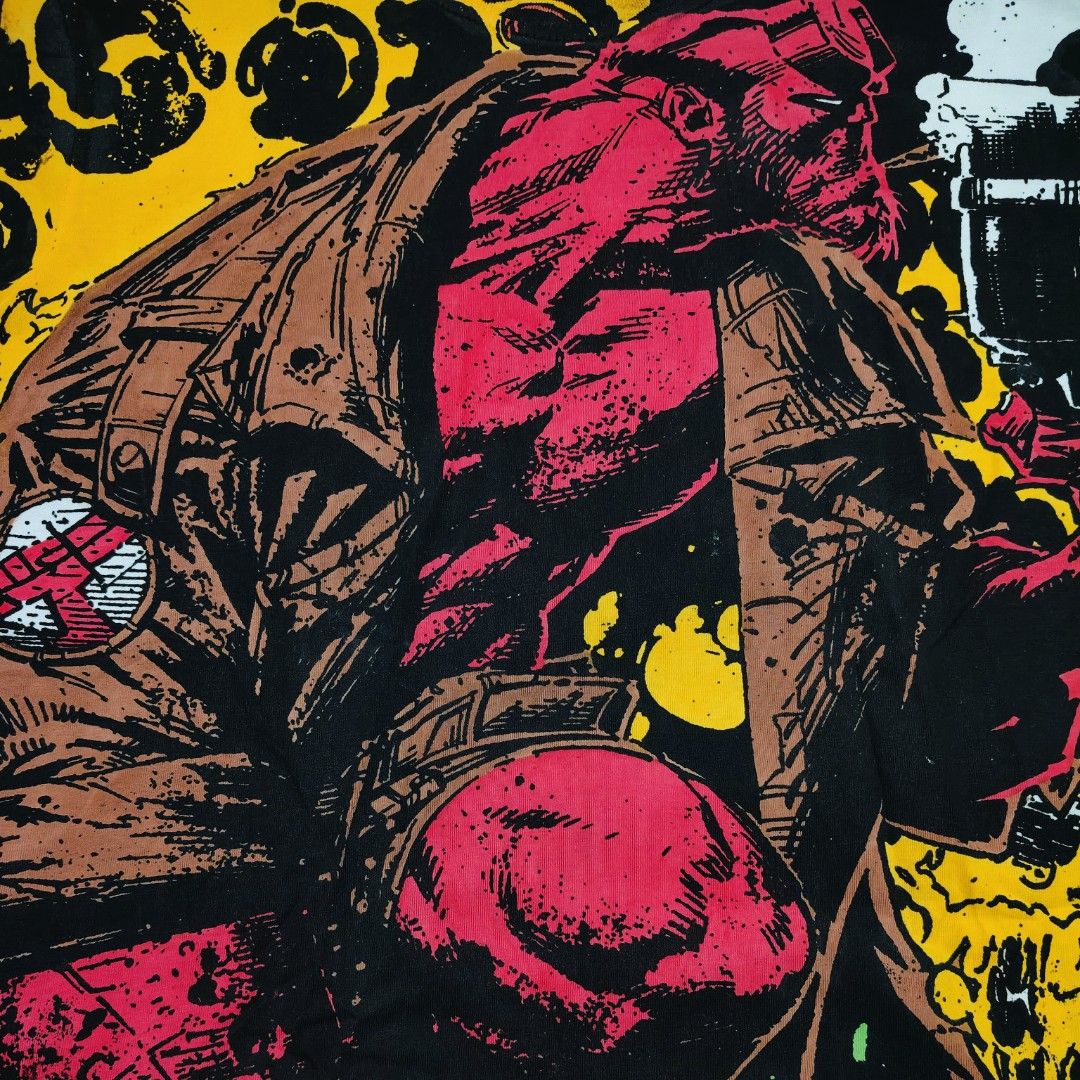 HELLBOY (Category: Tshirts & Polo Shirts ) located in Naga. Submitted by rastowpher420 (Listing ID 1447722589, Image 3). Description: HELLBOY by Greencity Manila Large ( 23" x 28" ) Hand painted & Silkscreen process Limited Release Deadstock PM to purchase. 📩.