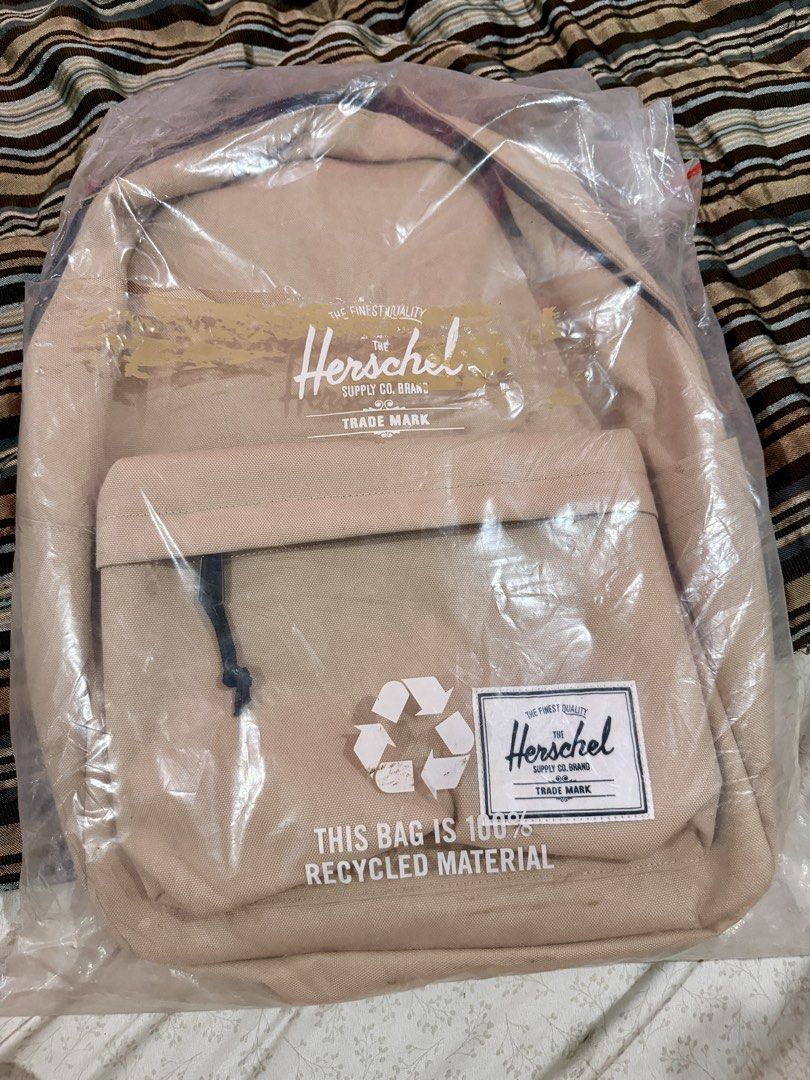 Herschel Supply Co. XL Classic Backpack - Light Taupe (Category: Backpacks) located in Marikina City. Submitted by poshandpaper (Listing ID 1447868272, Image 3). Description: Herschel Supply Co. XL Classic Backpack - Color: Light Taupe - Purchase Date: July 30, 2025 - Original Price: $64.99 (sale price) - Never removed from plastic, never used - Reason for Selling: Accidental double order placed - Ideal for: School, work, travel, ootd - Features: