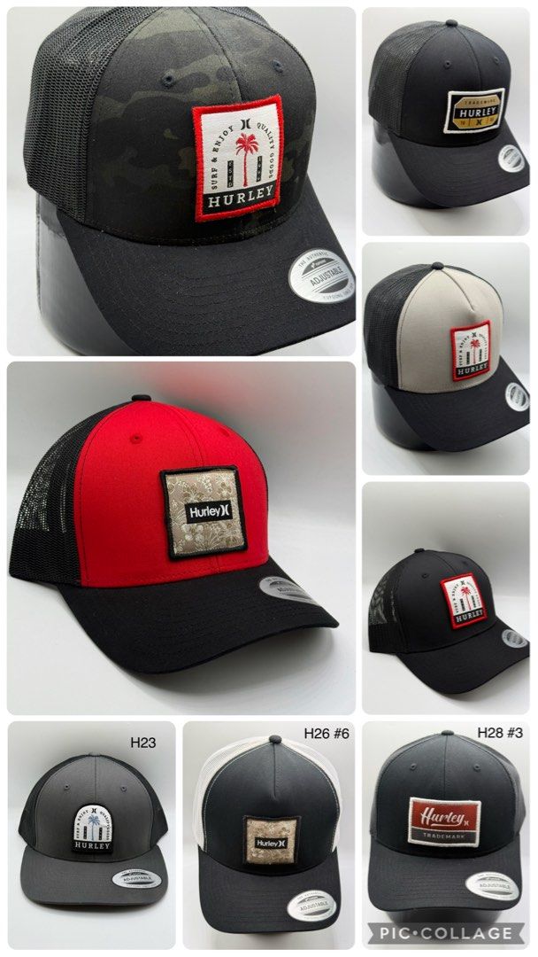 Hurley & Volcom Trucker Caps - More designs available (Category: Caps & Hats) located in Manila. Submitted by useyourcommonsense (Listing ID 1447862080, Image 1). Description: - Authentic Hurley & Volcom trucker hats - Adjustable fit for all sizes - Breathable mesh back design - Variety of designs and colorways available - Ideal for everyday wear and outdoor adventures - Please check photos for specific styles - Feel free to ask any questions!.