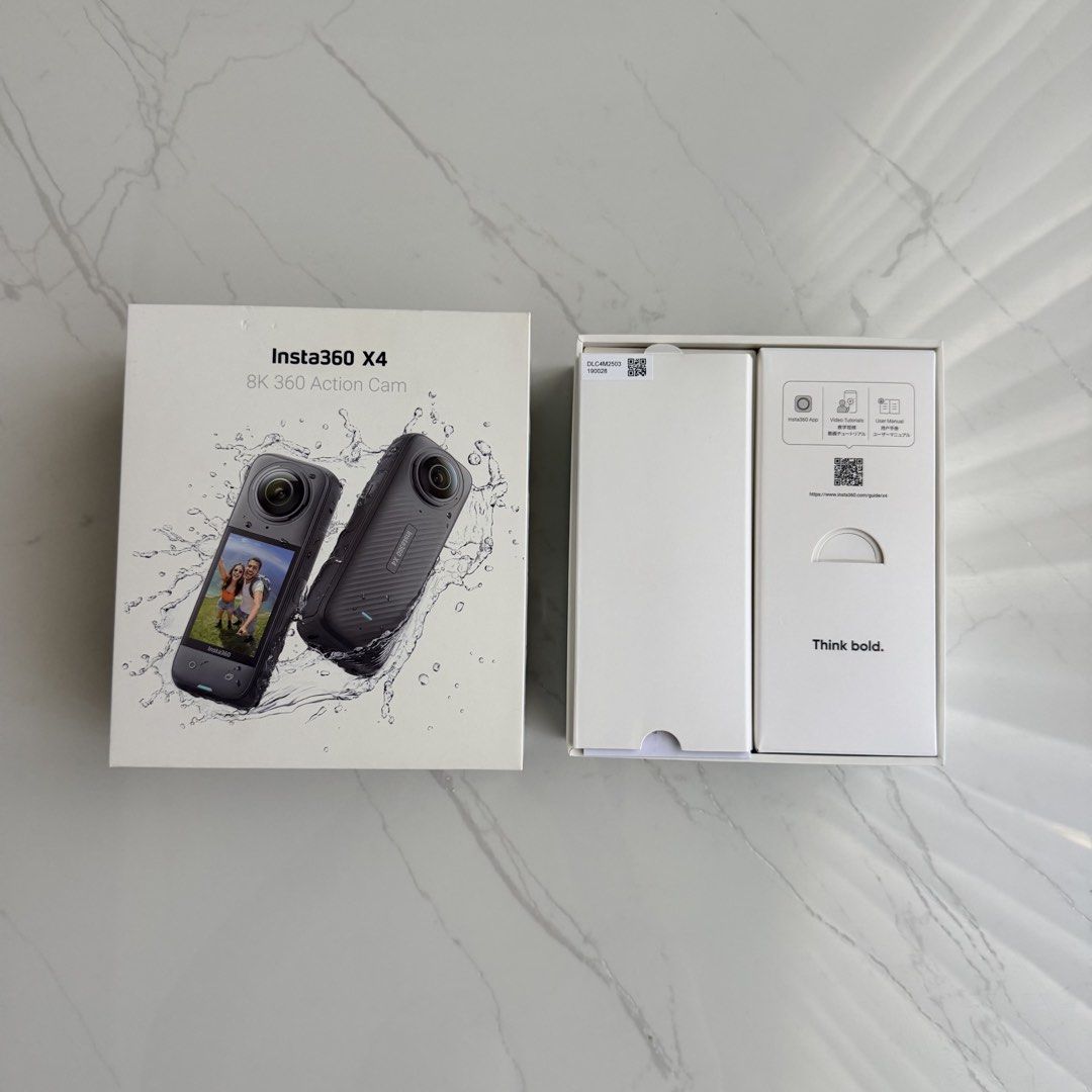 Insta360 X4 (Category: Cameras) located in Manila. Submitted by itsjustinesy (Listing ID 1447712867, Image 3). Description: Bought this July 2025 (used once on a trip) Inclusions: Utility Case Invisible Stick Lens Cover Diving Case Pouch for Diving Case Camera Case Box.