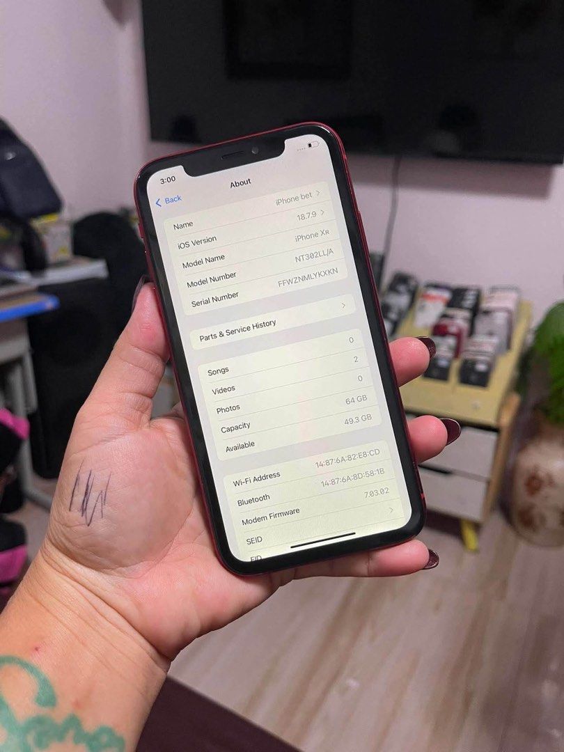 iPhone XR (sale) ❗️ (Category: iPhone X Series) located in Manila. Submitted by phoebie.collection (Listing ID 1447856187, Image 3). Description: ‼️ PLEASE READ ‼️ IPHONE XR 64GB | IOS 18 FU (SAFE TO RESET) TRUE TONE WORKING * BH100% REPLACE * FACE ID NOT WORKING SALE 7K ONLY ‼️ 📍NORTHCALOOCAN-QC LITEX.