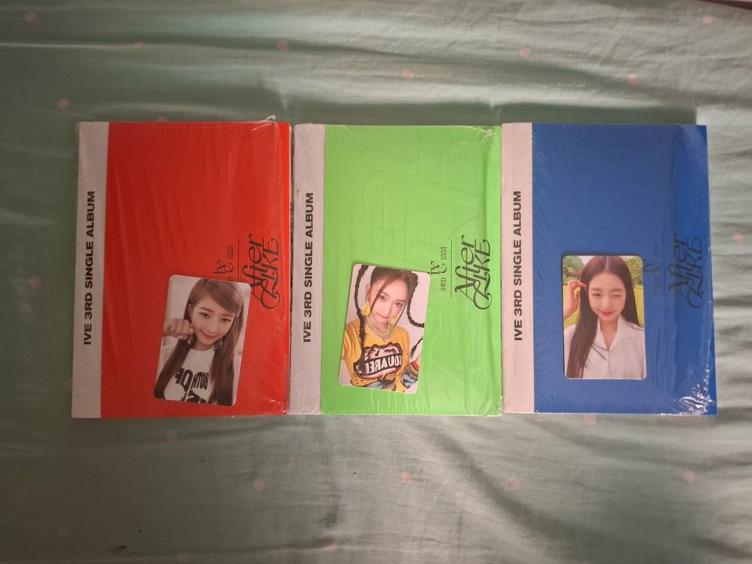 IVE Albums with Complete Inclusions (Category: CDs & DVDs) located in Manila. Submitted by markusvramosiii (Listing ID 1447753713, Image 3). Description: - Includes Photocards and all original inclusions (as pictured) - Authentic K-pop collectibles, perfect for your collection Offer how much you were willing to buy all items..