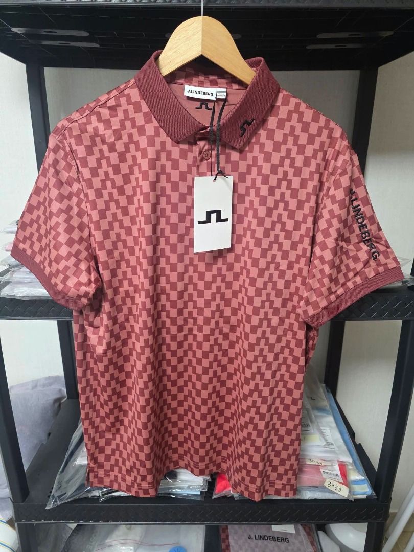 j.lindeberg Tour Tech Golf Polo (Med & Large) (Category: Activewear) located in Santa Rosa. Submitted by omnicronzxc (Listing ID 1447837760, Image 1). Description: ✅️ 5,600 each add shipping JnT 🔴Medium Width: 21.5 Length: 27.5 🔴Large Width: 22.5 Length: 28.5 Regular Fit po COLOR: Bridge Stack Apple Butter .