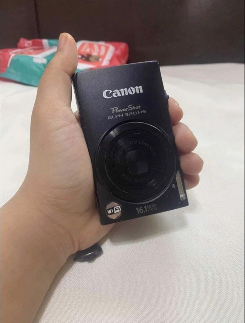 Kendall Jenner Camera Canon Elph 320 HS (Category: Cameras) located in Davao. Submitted by godsfaveitgirl (Listing ID 1447716691, Image 2). Description: 📍Davao City - 16.1 Megapixels - RFS: will upgrade - touchscreen (fully working) - flash fully working - camera is being sold for 20k+ rn by resellers since canon doesn’t sell it na. - can take vintage videos Inclusions: Battery Charger Pouch FLAWS: minor scratches only.