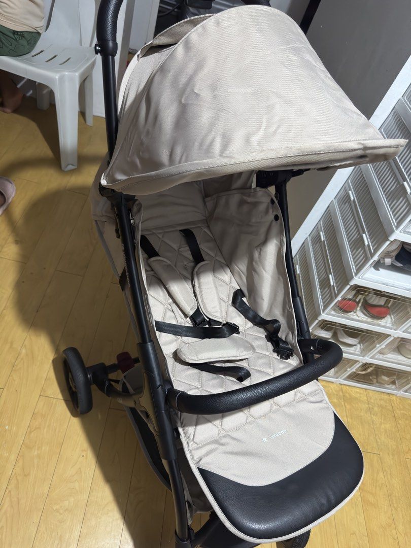 KikkaBoo Stroller Cloe - Beige (Category: Strollers) located in Mandaluyong City. Submitted by joanvidal (Listing ID 1447804618, Image 2). Description: - Lightweight and easy to push and maneuver - Large storage basket underneath for all your baby’s essentials - Wide canopy that provides great sun protection - Secure safety harness for added peace of mind - Folds easily for convenient storage and travel - Comes with freebies 🎁 Bought for PHP 12,