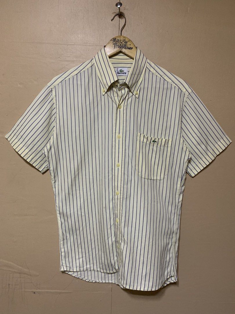 LACOSTE SHORT SLEEVE PINSTRIPE POLO (Category: Tshirts & Polo Shirts ) located in Bislig. Submitted by markyzoldyck (Listing ID 1447691737, Image 1). Description: GOOD AS NEW CONDITION SIZE LARGE 20.5-21 WIDTH 28 LENGTH COLOR RATE 10/10 NO ISSUE NO STAIN NO PINHOLES NO FADED.