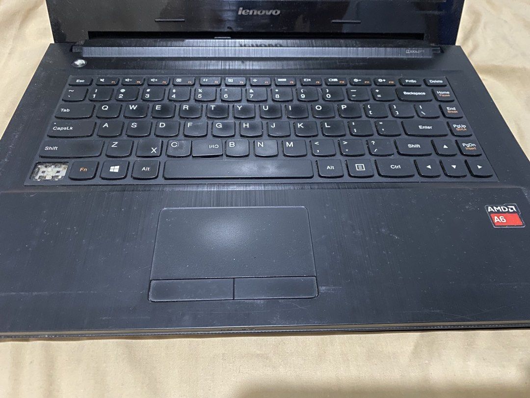 Lenovo G40-45 AMD A6 (Defective) (Category: Laptops & Notebooks) located in Plaridel. Submitted by sunflow92 (Listing ID 1447729330, Image 2). Description: - Lenovo laptop with AMD A6 processor. - Sold as is. Please review all images for detailed condition. - Good Board - For projects, repair and upgrade No HDD No Battery No RAM AS IS.