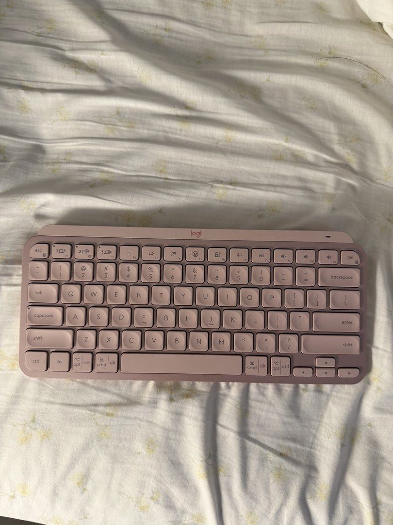 Logitech MX Mini Keys Pink (Category: Computer Keyboard) located in Manila. Submitted by liannacloset (Listing ID 1447774612, Image 1). Description: Rfs: don’t use it that much No box included.