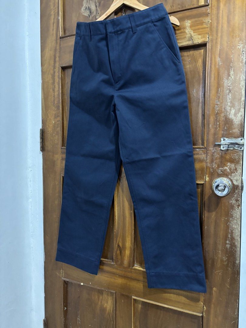 MARITHE FRANCOIS GIRBAUD TROUSER (Category: Trousers) located in Malaybalay. Submitted by hagdawhits (Listing ID 1447730600, Image 2). Description: MARITHE FRANCOIS GIRBAUD TROUSER Navy blue colorway Heavy Material Excellent Condition Tag: L Dimes: W30-31 x L41 x 9hem Thigh: 12.5inches Rise:12.5inches Issues: need wash only(see pics) mine:450+sf ❗️all items are thrifted manage your expectation ❗️color may vary due to lighting jnt currier gcash pa
