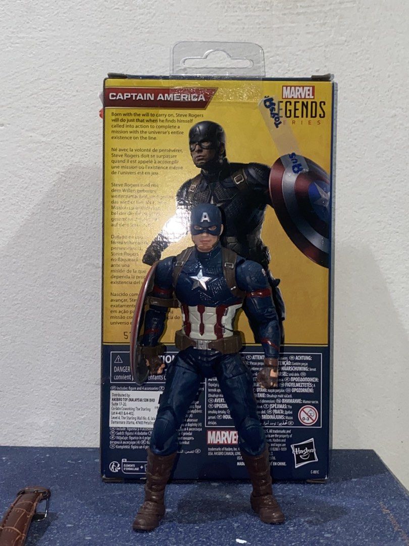 Marvel Legends Captain America Endgame (Category: Toys & Games) located in Kuala Lumpur. Submitted by sulsulek (Listing ID 1447743998, Image 1). Description: Completed Post RM7.50.