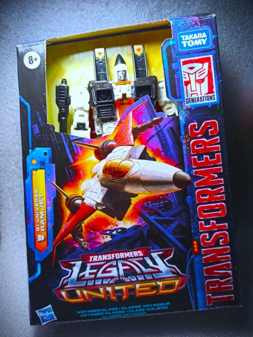 MISB Legacy RAMJET Voyager Class Hasbro Decepticon Transformers (Category: Action & Battle Toys) located in Pasay City. Submitted by Chariselyn (Listing ID 1447712449, Image 1). Description: MISB Legacy RAMJET (2,800+sf) Voyager Class Hasbro Decepticon Transformers Series: Generations, 2022 Scale: 7 inches Stock: 1 Box Condition: 10/10 Issues: 0 Accessories: complete Mode of Payment: GCash or through your rider Shipping options: Payment first bef