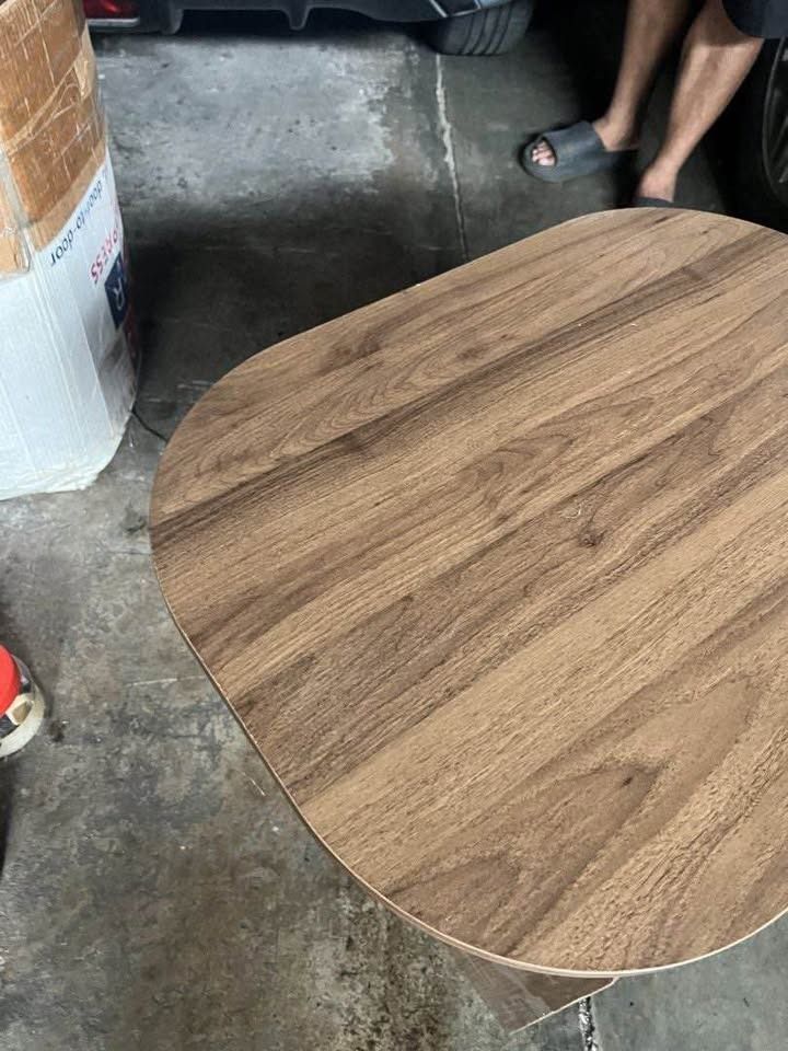 Modern Wooden Coffee Table with Rounded Edges (Category: Tables & Sets) located in Pasay City. Submitted by enrico_appliances (Listing ID 1447821758, Image 3). Description: - Beautiful wood grain finish - Safe rounded edges - Sturdy and simple base design - Ideal for living rooms or lounge areas - Pick up only.
