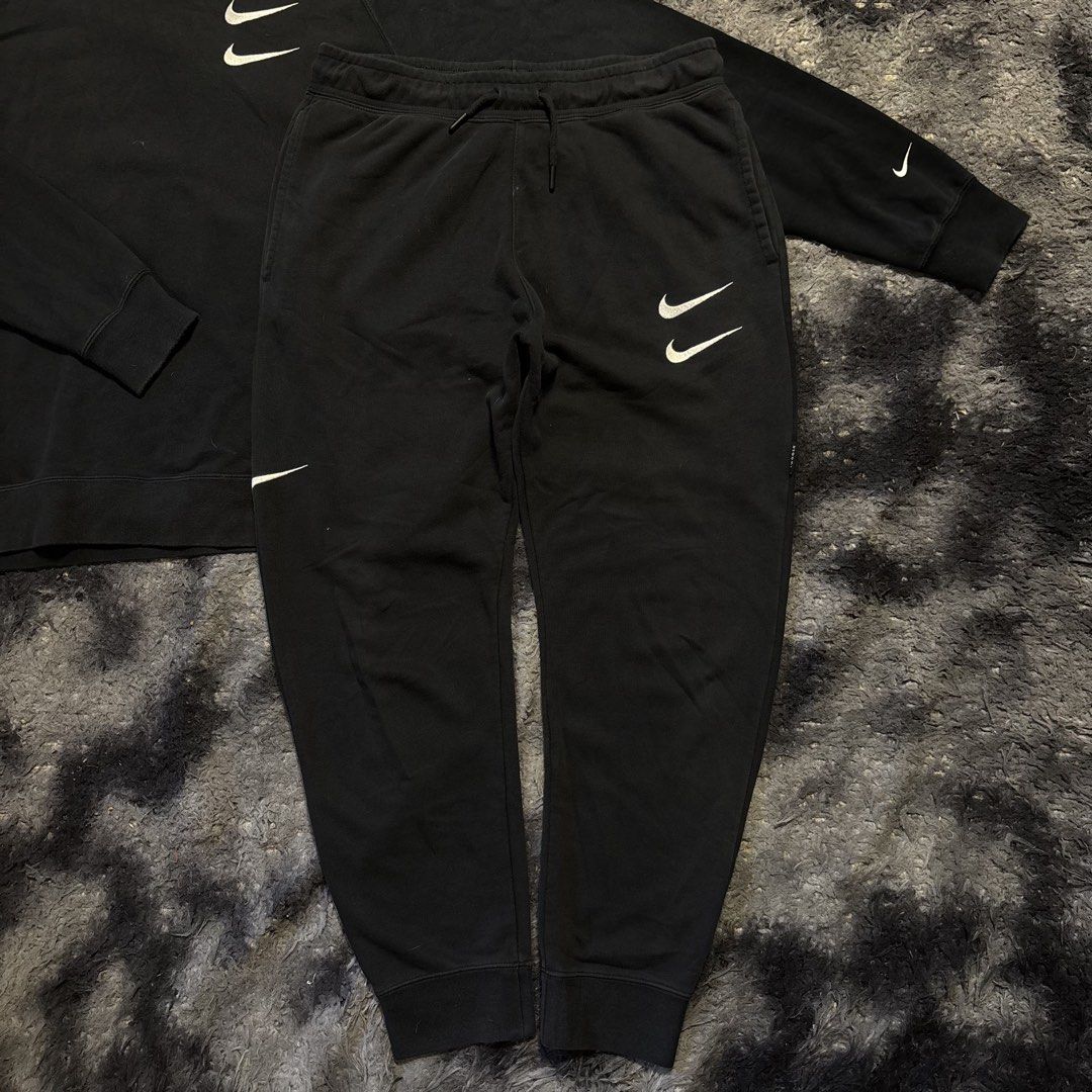 Nike Double Swoosh Set (Category: Sets & Coordinates) located in Manila. Submitted by aeronmaurcio (Listing ID 1447809017, Image 3). Description: Nike Double Swoosh Set 1800 as pack! Sweater- XL on tag Pants- L on tag Both in good condition No issues!.