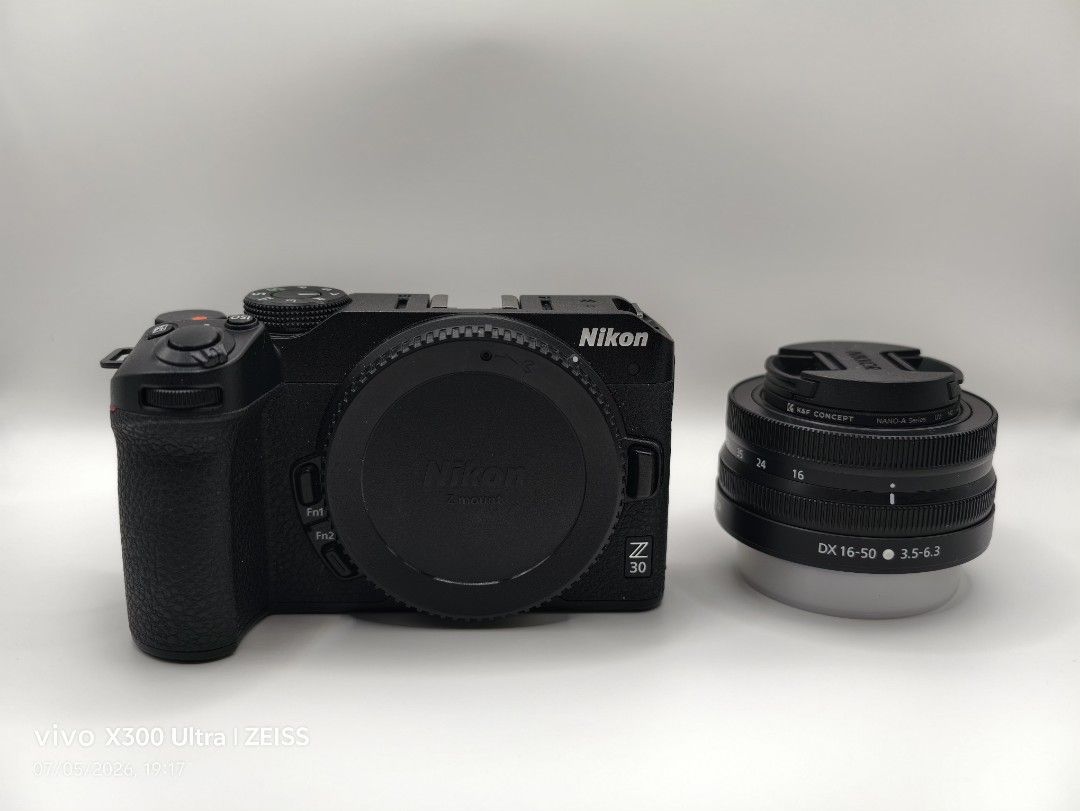 Nikon Z30 (Category: Cameras) located in Pasig City. Submitted by ajalt012 (Listing ID 1447804635, Image 1). Description: For sale Nikon Z30 16-50 kit 40k nego Complete w/box and receipt includes 1 og battery, smallrig desktop tripod, viltrox nf-z adapter Tamron 90mm f2.8 macro F mount 10k nego Location: ortigas.