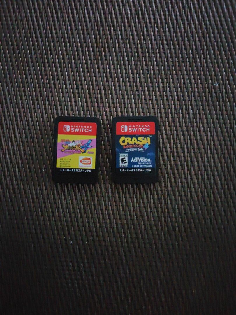 Nintendo Switch games bundle or single (Category: Nintendo) located in Leyte. Submitted by lansvszombies (Listing ID 1447769988, Image 1). Description: Naruto Shippuden: Ultimate Ninja Storm 4 Road to Boruto Crash Bandicoot 4: It's About Time 1500 bundle 800 each.
