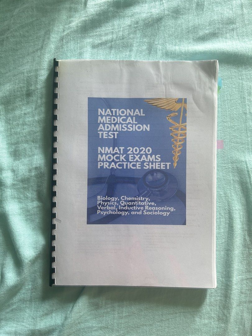 NMAT Reviewer & Mock Exams Practice Sheet (Category: Textbooks) located in Malasiqui. Submitted by declutterwithshe (Listing ID 1447715015, Image 3). Description: -NMAT reviewers from MSA and NMAT 2020 mock exams practice sheets - Note: Some pages contain annotations .
