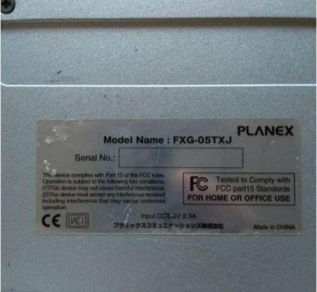 PLANEX FXG-05TXJ 5-Port Gigabit Network Switch (Category: Networking) located in Marikina City. Submitted by daelektronik.gadyetzstor (Listing ID 1447692126, Image 3). Description: - PLANEX FXG-05TXJ 5-port Gigabit Network Switch - Supports 10/100/1000Mbps speeds - Includes original power adapter - Perfect for expanding your home or office network - Tested and confirmed working.