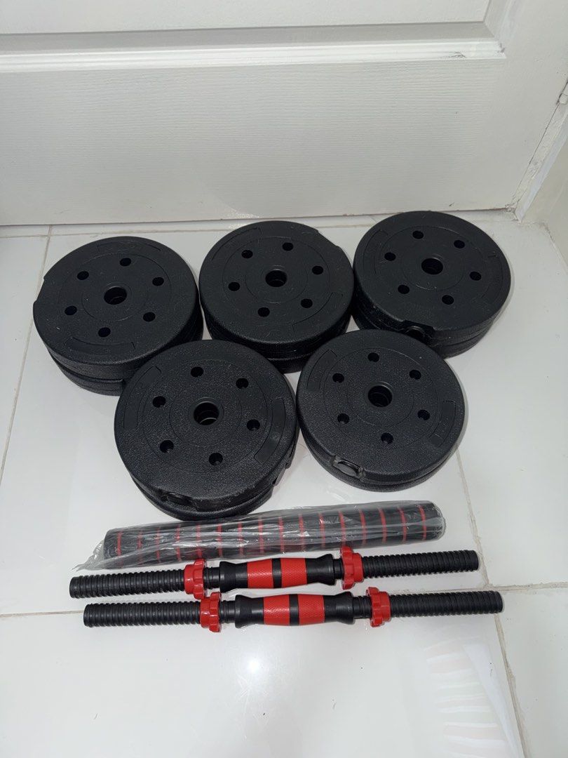 Plastic 30kgs Weights‼️ (Category: Weights & Dumbbells) located in Las Pinas. Submitted by techietechtrove (Listing ID 1447804198, Image 2). Description: Plastic 30kgs Weights‼️.