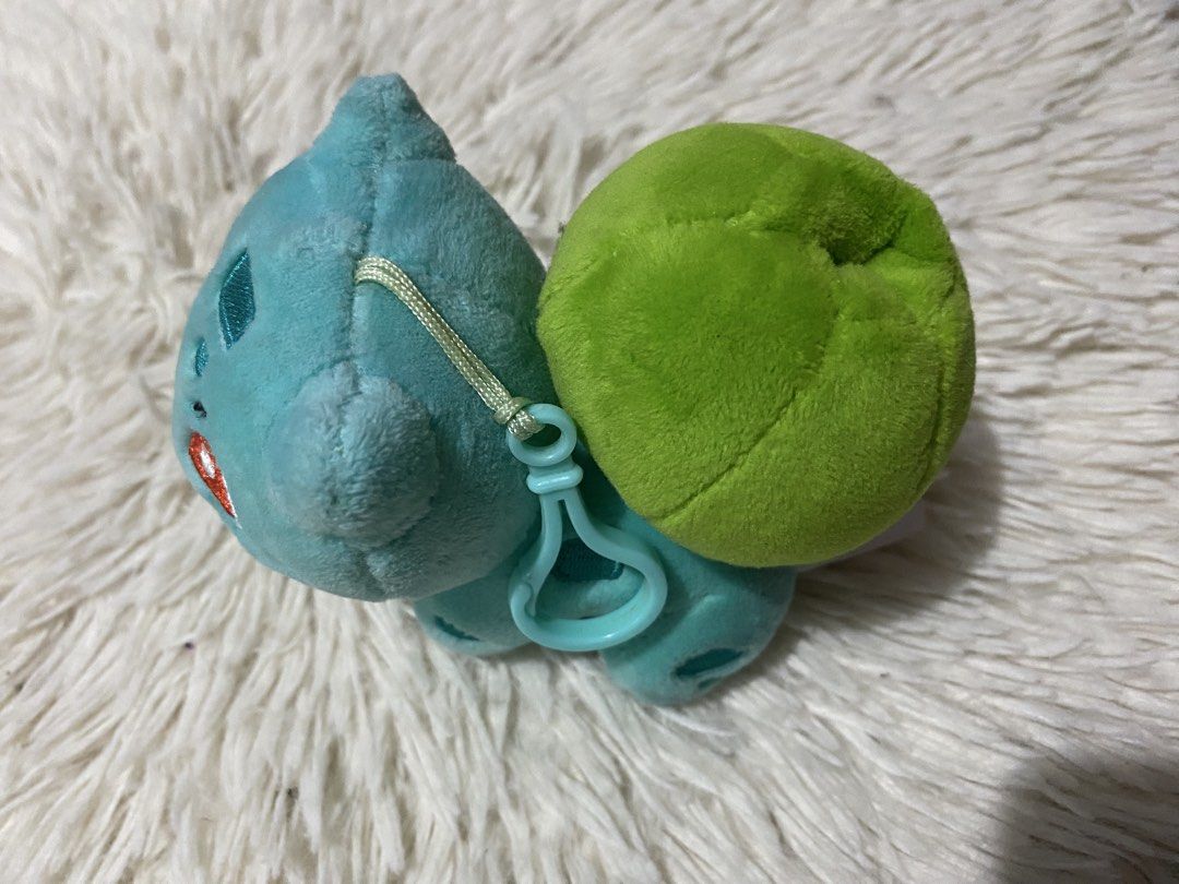 Pokemon Bulbasaur Plush Toy Keychain Clip (Category: Plushies & Soft Toys) located in Bulacan. Submitted by rich2545 (Listing ID 1447782807, Image 3). Description: - Adorable Bulbasaur plush toy - Features a convenient keychain clip - Ideal for attaching to bags or backpacks - Licensed Nintendo/Pokemon product - Vintage 1997 collectible - A must-have for any Pokemon enthusiast!.