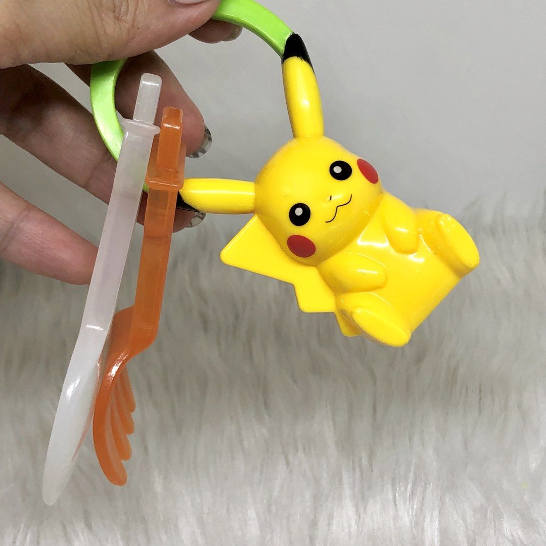 POKEMON PIKACHI MCDO TOY BABY SPOON & FORK (Category: Character Goods) located in Quezon City. Submitted by kitsune.treasures (Listing ID 1447710065, Image 1). Description: *First to pay policy! *1 day reservation only. Failure to pay on time, auto cancel. 📍Quezon City * MOD: J&T | Lalamove * MOP: GCASH | BPI 📦ON HAND AND READY TO SHIP! CONDITION: WHAT YOU SEE IS WHAT YOU GET. Dimensions: Kindly check the photos for the actual measurements. Ple