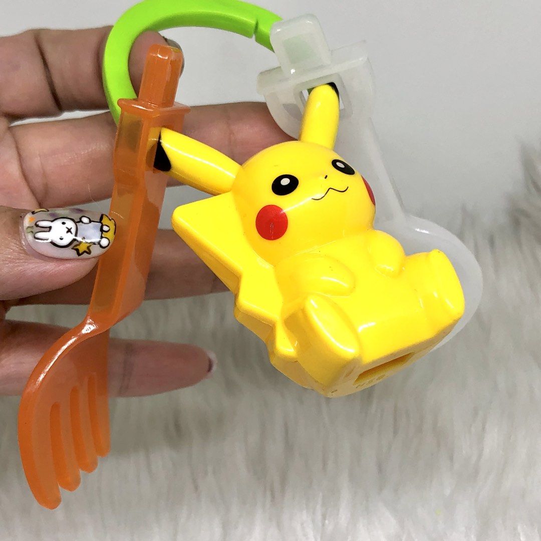 POKEMON PIKACHI MCDO TOY BABY SPOON & FORK (Category: Character Goods) located in Quezon City. Submitted by kitsune.treasures (Listing ID 1447710065, Image 2). Description: *First to pay policy! *1 day reservation only. Failure to pay on time, auto cancel. 📍Quezon City * MOD: J&T | Lalamove * MOP: GCASH | BPI 📦ON HAND AND READY TO SHIP! CONDITION: WHAT YOU SEE IS WHAT YOU GET. Dimensions: Kindly check the photos for the actual measurements. Ple