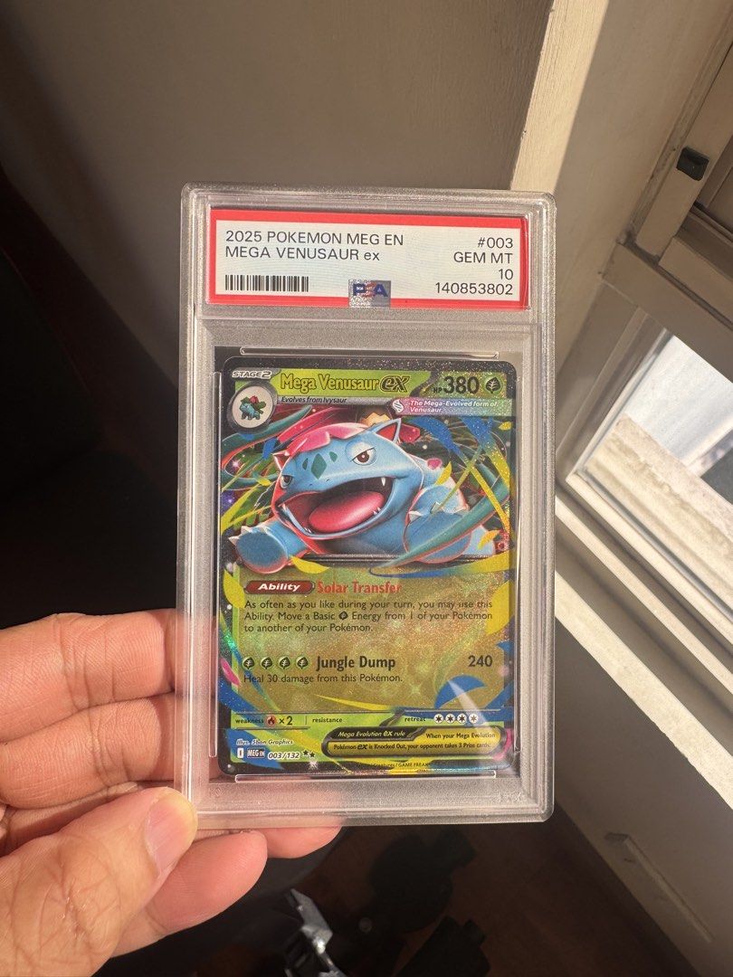PSA 10 Mega Venusaur EX Pokemon Card (Category: Graded Singles) located in Paranaque City. Submitted by nicster123 (Listing ID 1447743927, Image 3). Description: - PSA Graded Gem Mint 10 - Mega Venusaur EX Pokemon Card .