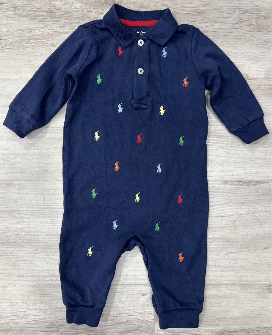 Ralph Lauren Polo Pony Soft Cotton Coverall (Category: Babies & Kids Fashion) located in Kota Bharu. Submitted by usedkids (Listing ID 1447793804, Image 1). Description: .