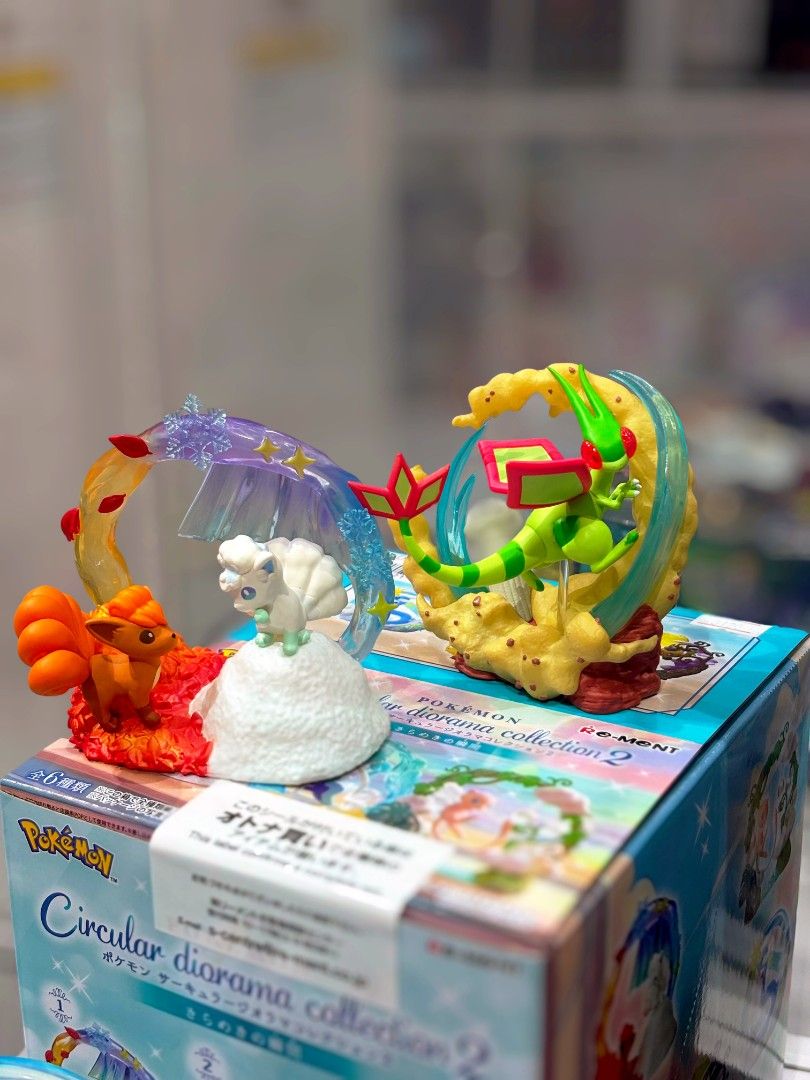 Re-Ment Pokemon Circular Diorama Collection 2 Figures (Category: Figurines & Statues) located in Pasay City. Submitted by ceejay2796 (Listing ID 1443913927, Image 3). Description: - Re-Ment Pokemon Circular Diorama Collection 2 - Includes 6 different circular dioramas - Features Pokemon: Vulpix & Alolan Vulpix, Primarina, Flygon, Mew, Dragonair, Mimikyu & Phantump - Ideal for Pokemon fans and collectors - Full set available.