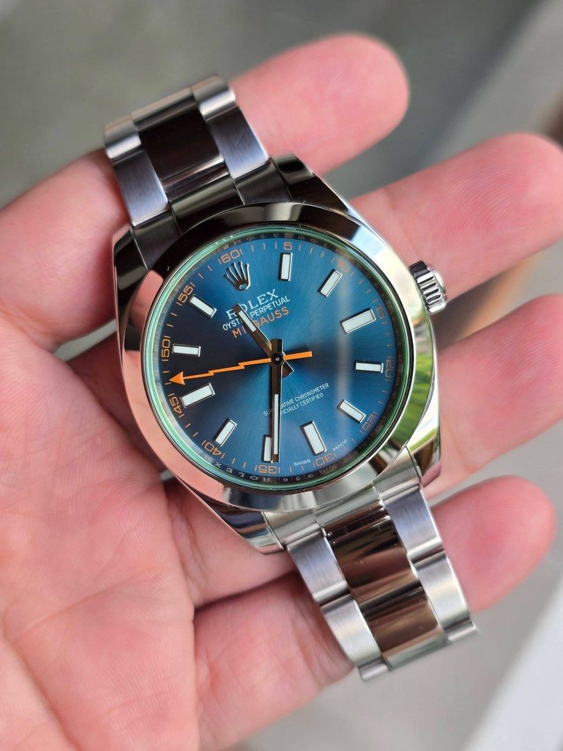 Rolex Milgauss GV Z-Blue (Category: Luxury Watches) located in Makati City. Submitted by gcct888 (Listing ID 1447811771, Image 1). Description: Rolex Milgauss GV “Z Blue” Ref. 116400GV Mint condition Open for authentication 675,000.
