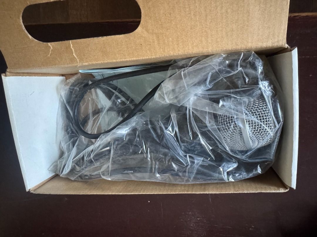 Shure Lyric Microphones (Category: Microphones) located in Muntinlupa City. Submitted by jay826 (Listing ID 1447862827, Image 2). Description: - Includes microphone and cable - Color: Black and silver - Features the Shure logo and "The Sound of Professionals - Worldwide" on the box - just stocked, never tested, used or tried.