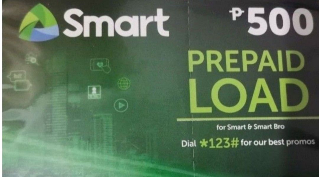 Smart ₱500 Prepaid Load Card for Smart & Smart Bro (Category: Other Gadgets) located in Cavite. Submitted by nehlfab08 (Listing ID 1447720412, Image 1). Description: - ₱500 Smart Prepaid Load Card - Valid for Smart and Smart Bro subscribers - Dial *123# to access exclusive promos.